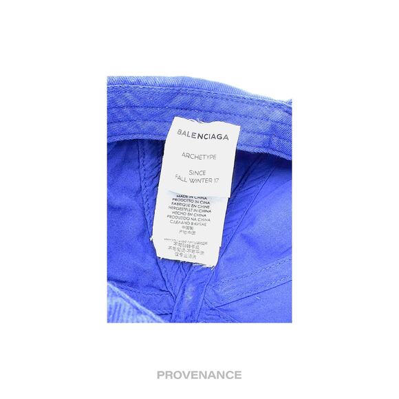 🔴 Balenciaga Political Campaign Cap Hat - Archetype Blue - Picture 10 of 11